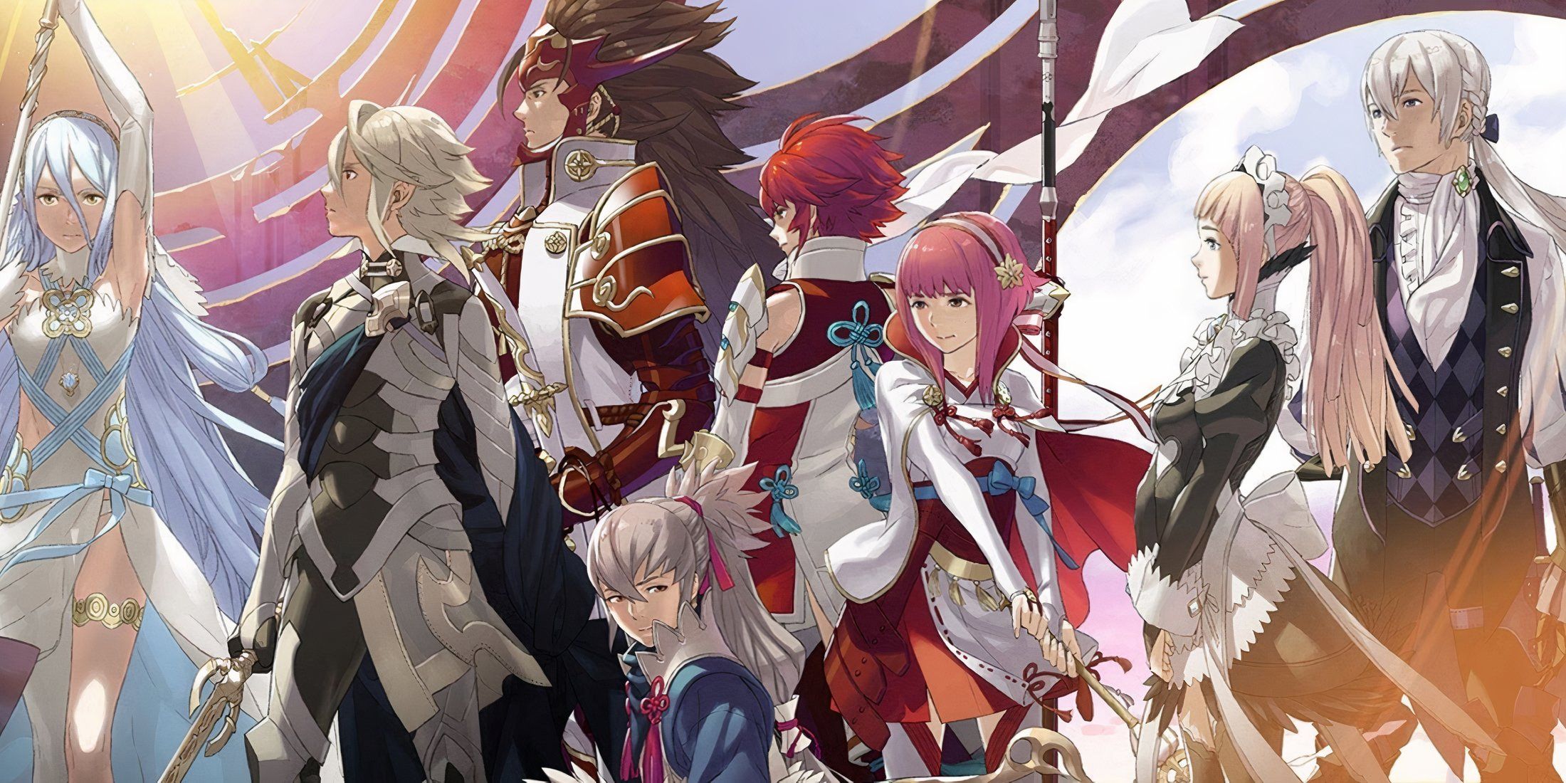 Cover art featuring characters in Fire Emblem Fates Birthright