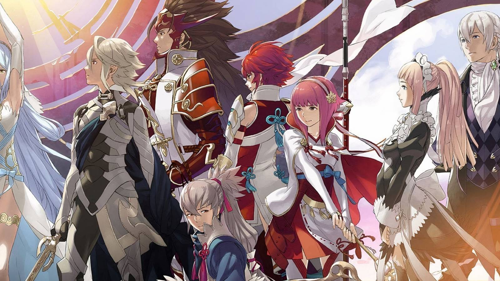 Cover art featuring characters in Fire Emblem Fates Birthright