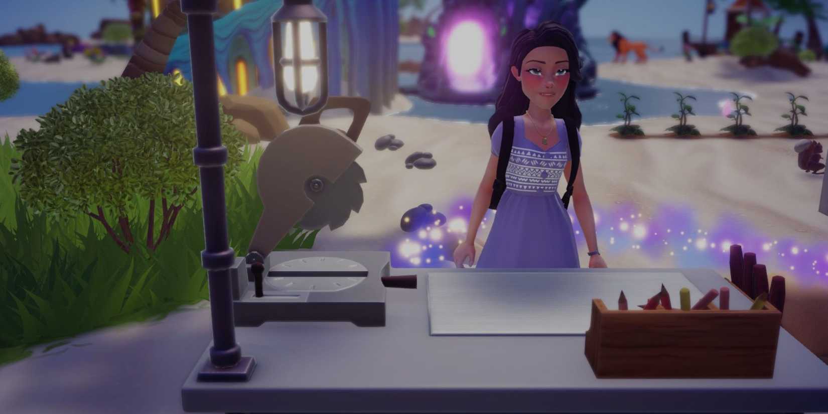 crafting station in dazzle beach dreamlight valley