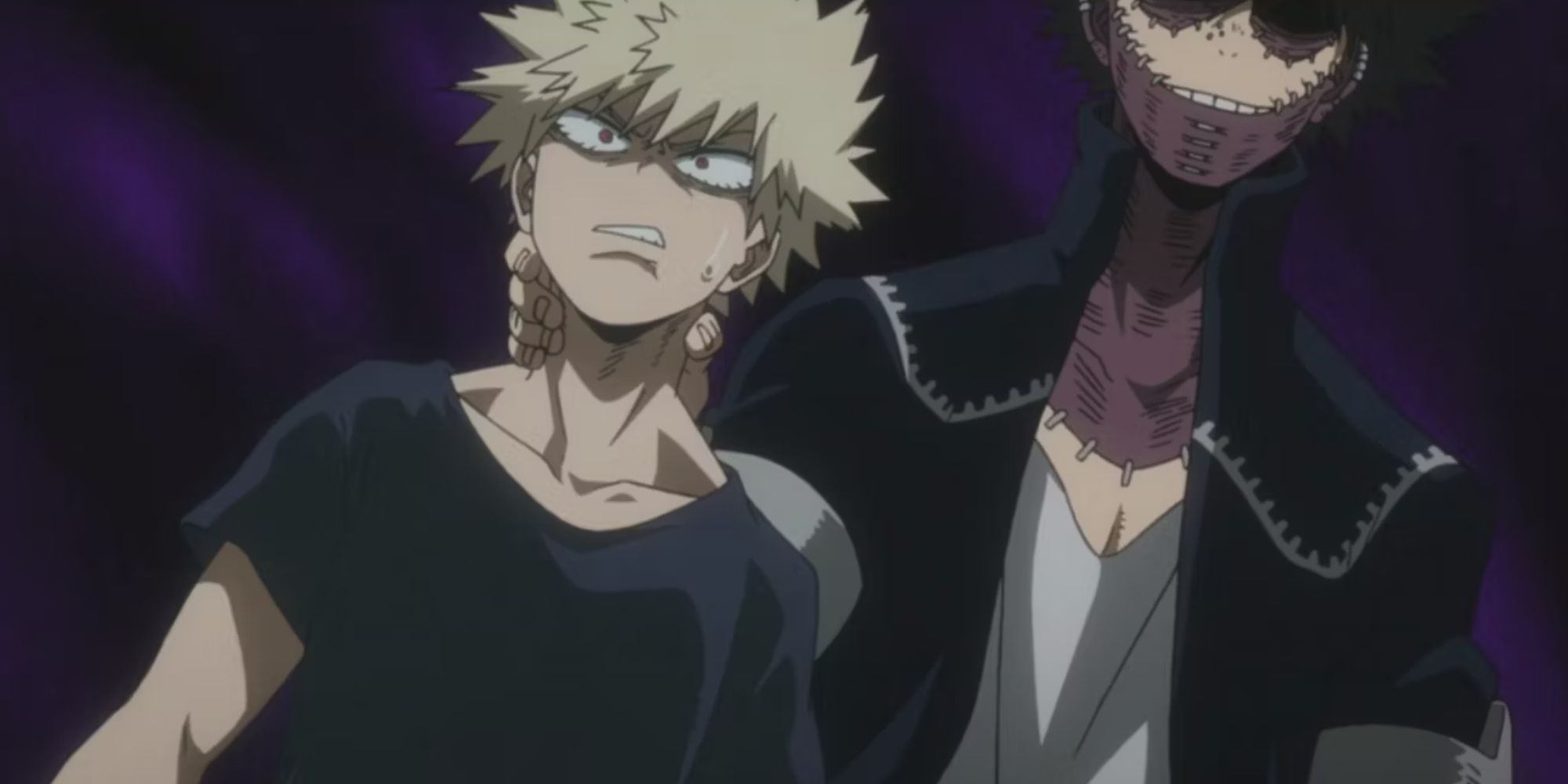 Dabi (and the rest of the LoV) succesfully kidnaps Bakugo.