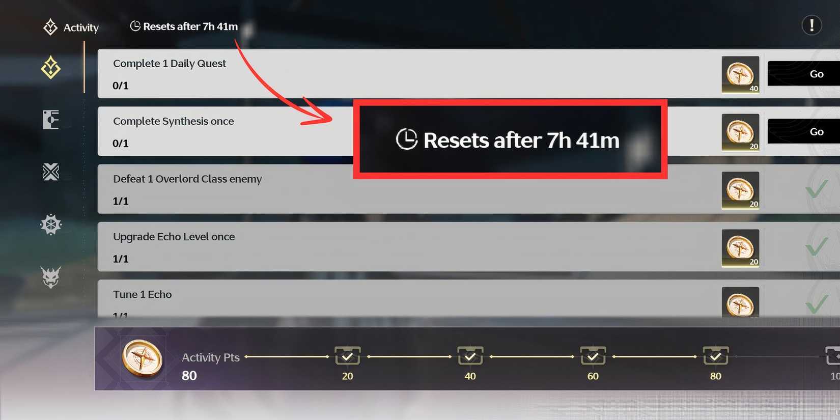 daily reset time in wuthering waves.