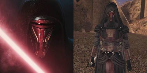 Darth Revan In Star Wars: Knights of the Old Republic Remake And The Original
