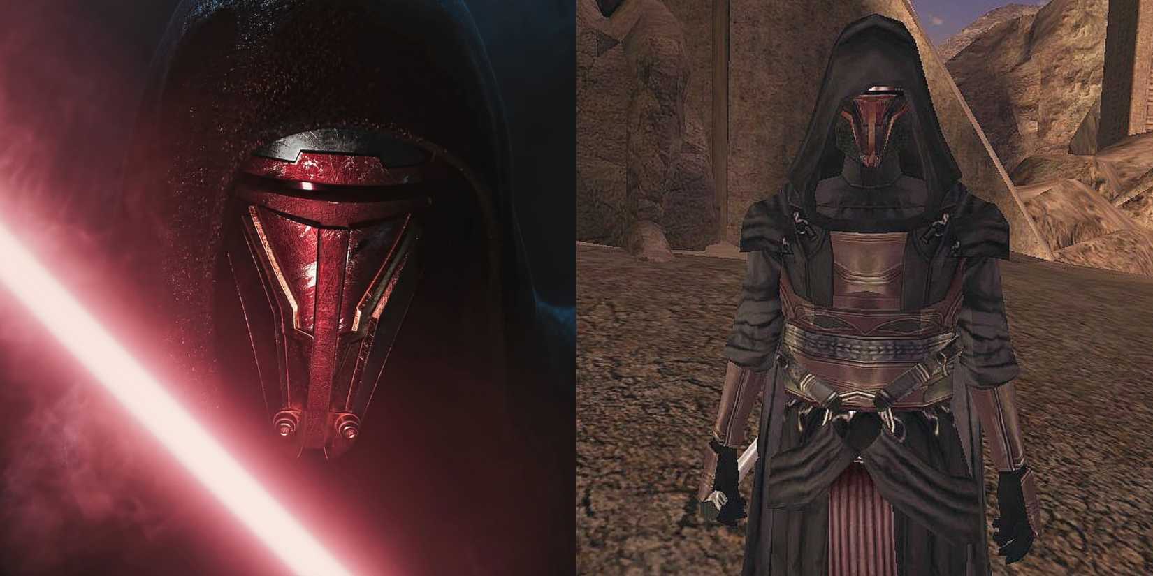 Darth Revan In Star Wars: Knights of the Old Republic Remake And The Original