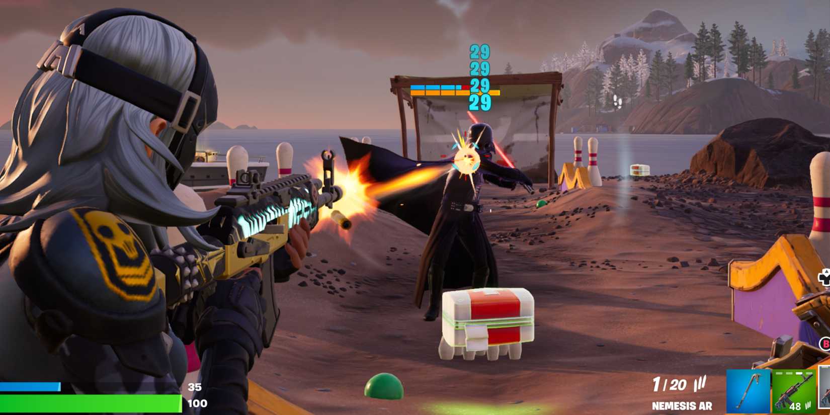 defeating darth vader in fortnite