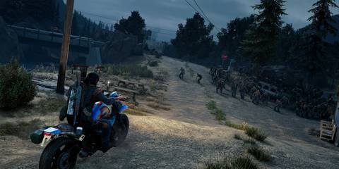 Riding a bike in Days Gone