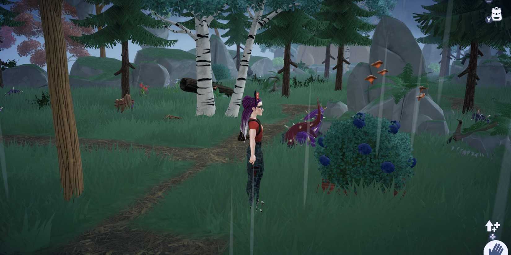 disney dreamlight valley blueberries in the forest of valor biome
