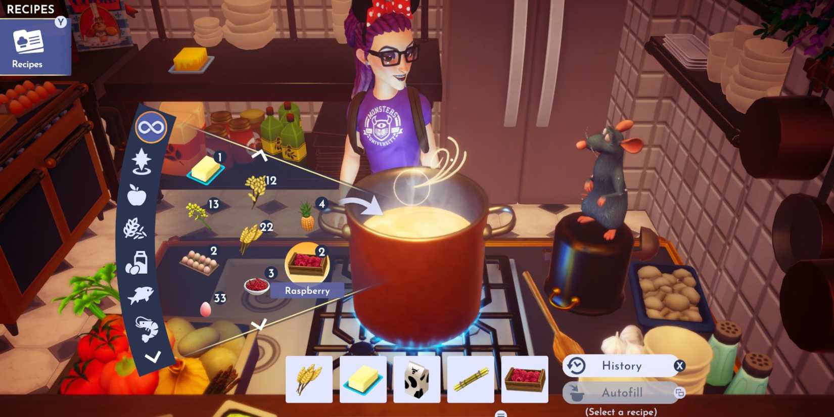 disney dreamlight valley princess aurora raspberry cupcake ingredients