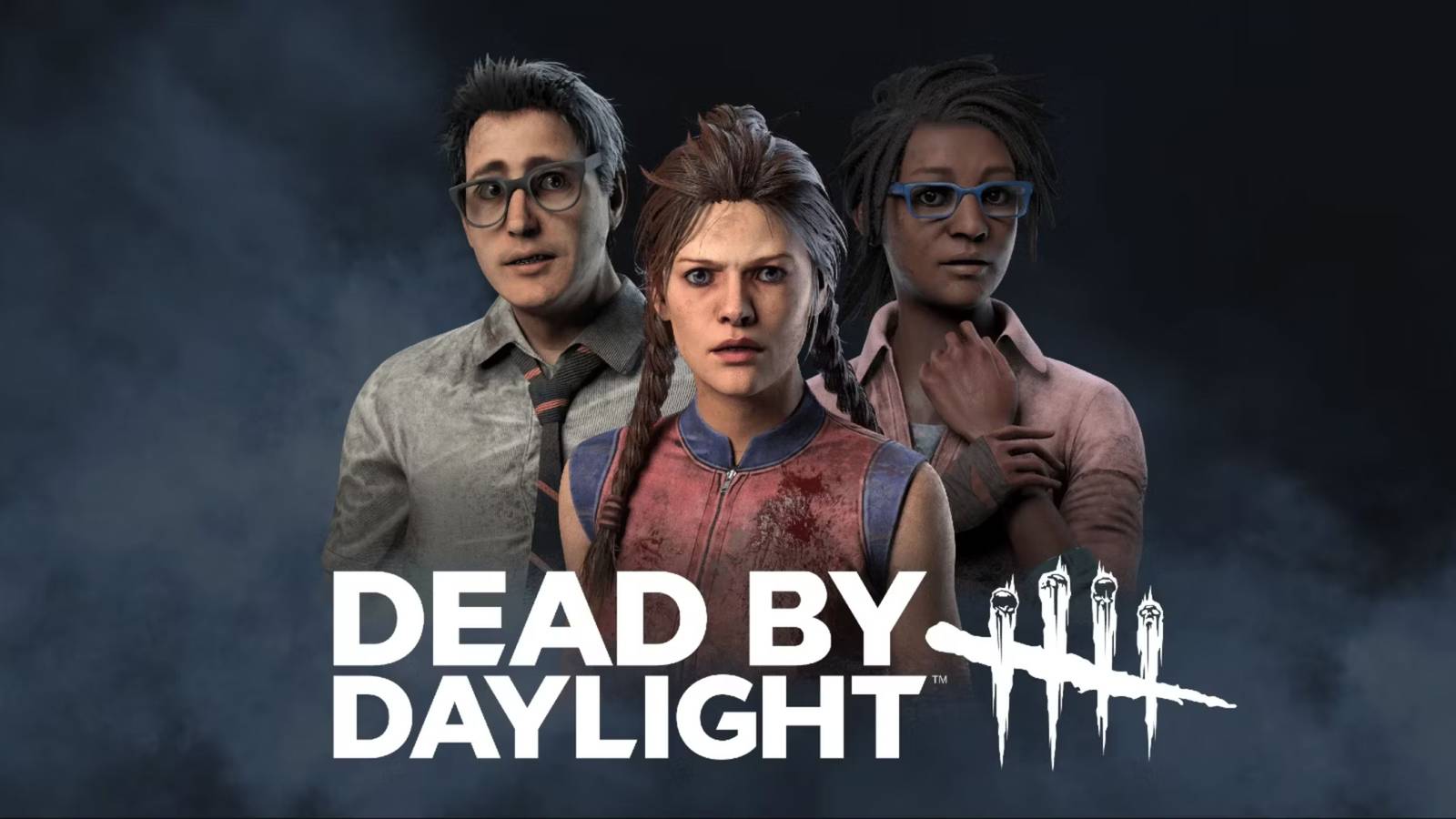 dead by daylight logo dwight meg claudette composite