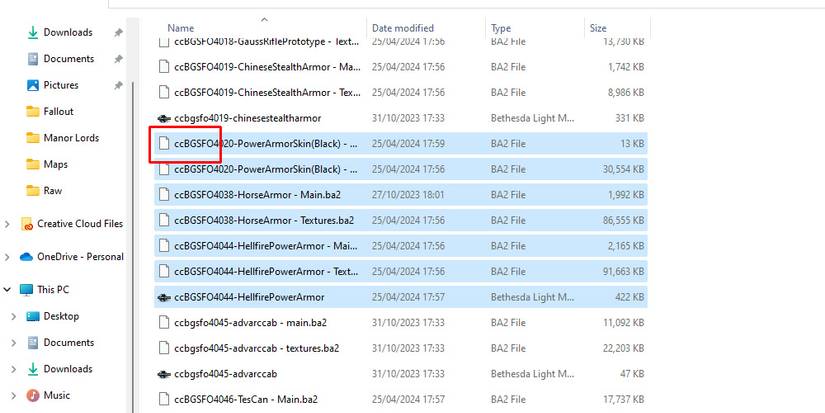 Delete Creation Club Content