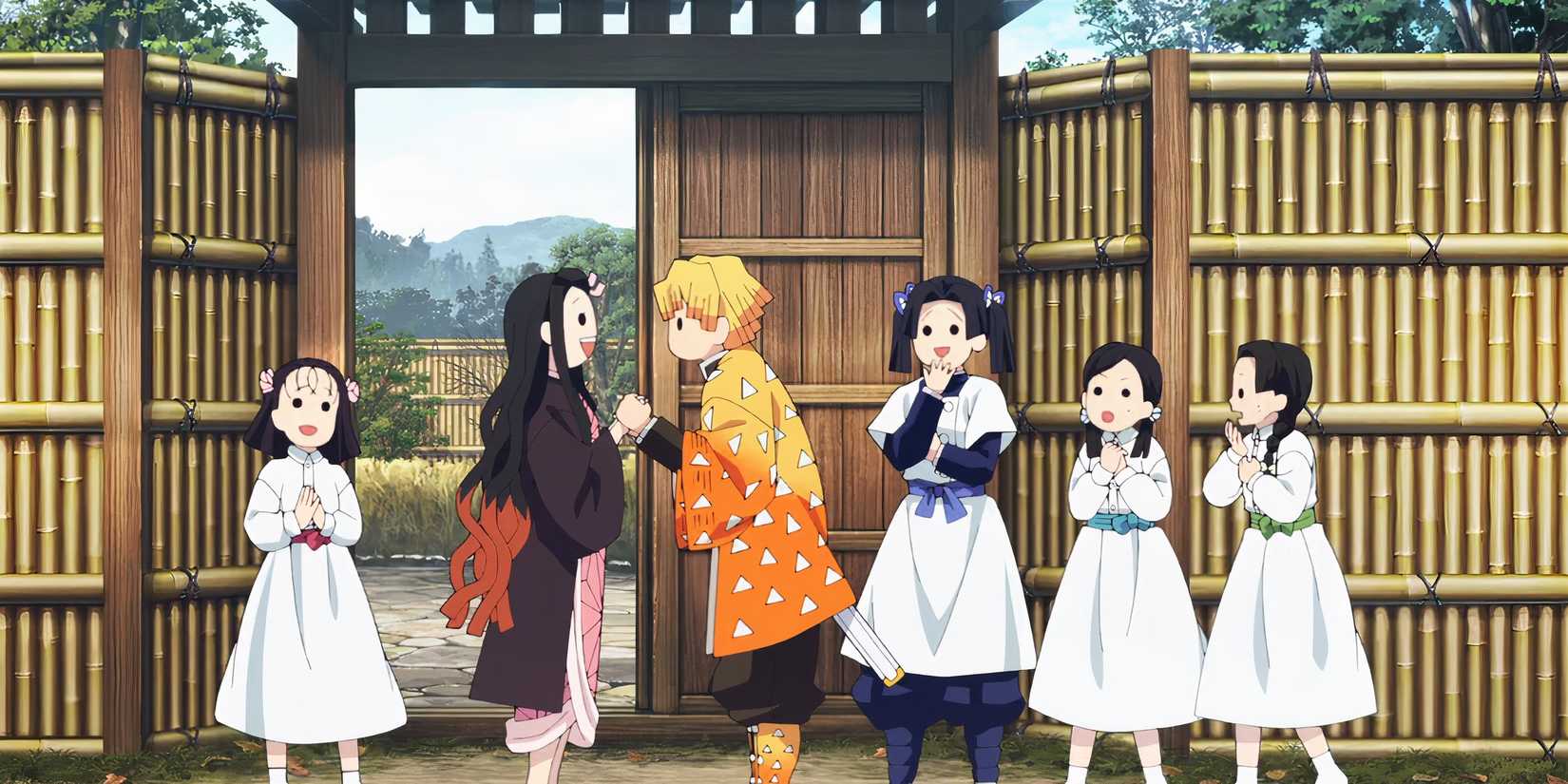 demon slayer Kimetsu no Yaiba Hashira Training Arc episode 1 zenitsu and nezuoko