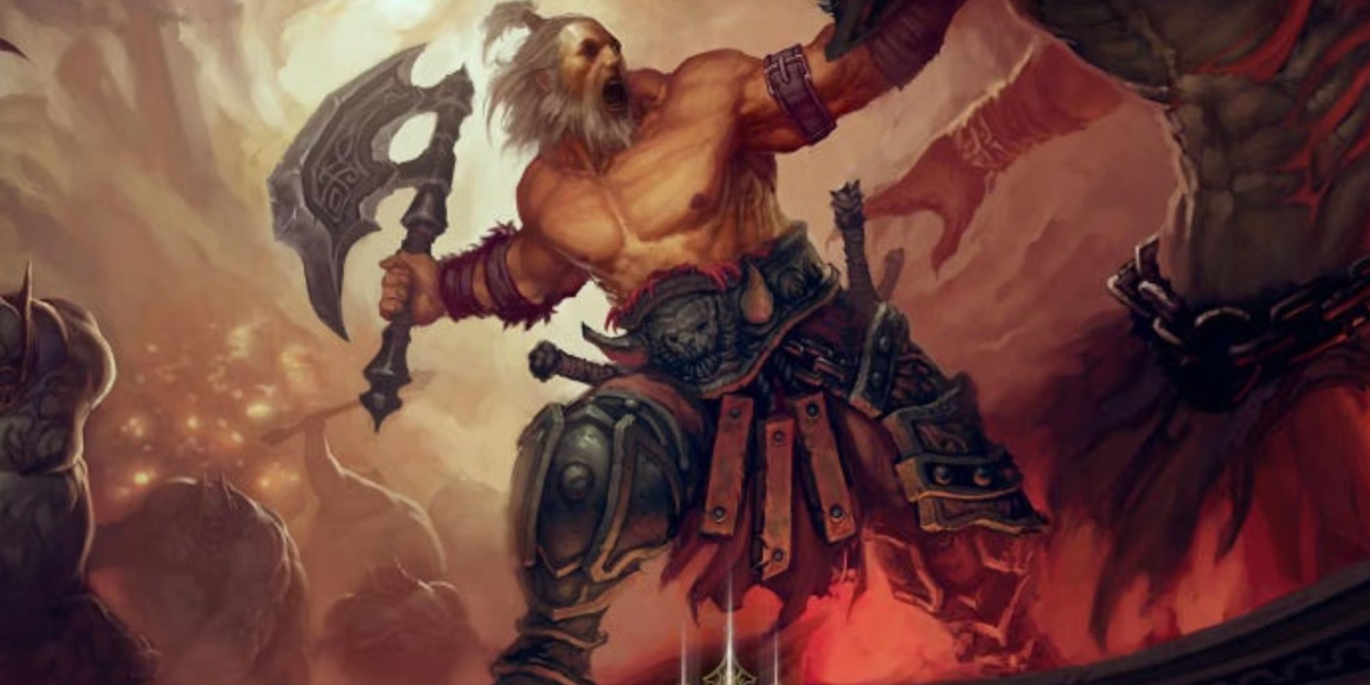 Diablo 3 The Barbarian in combat