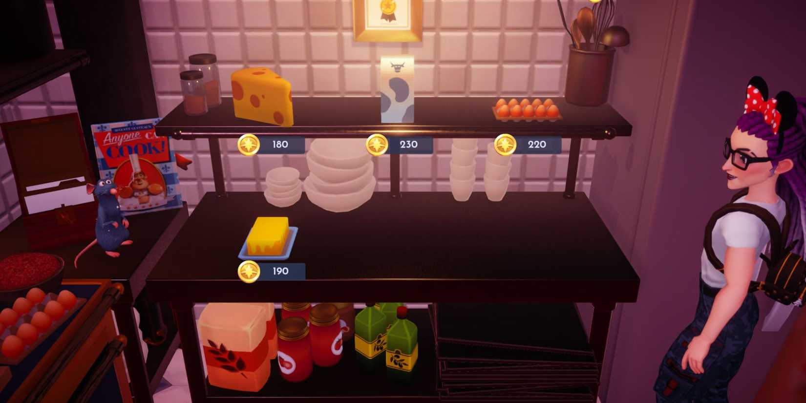 disney dreamlight valley how to get milk and butter remy's shop