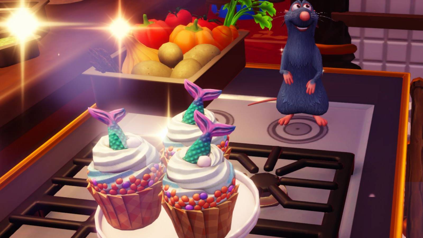 disney dreamlight valley how to make mermaid cupcakes 