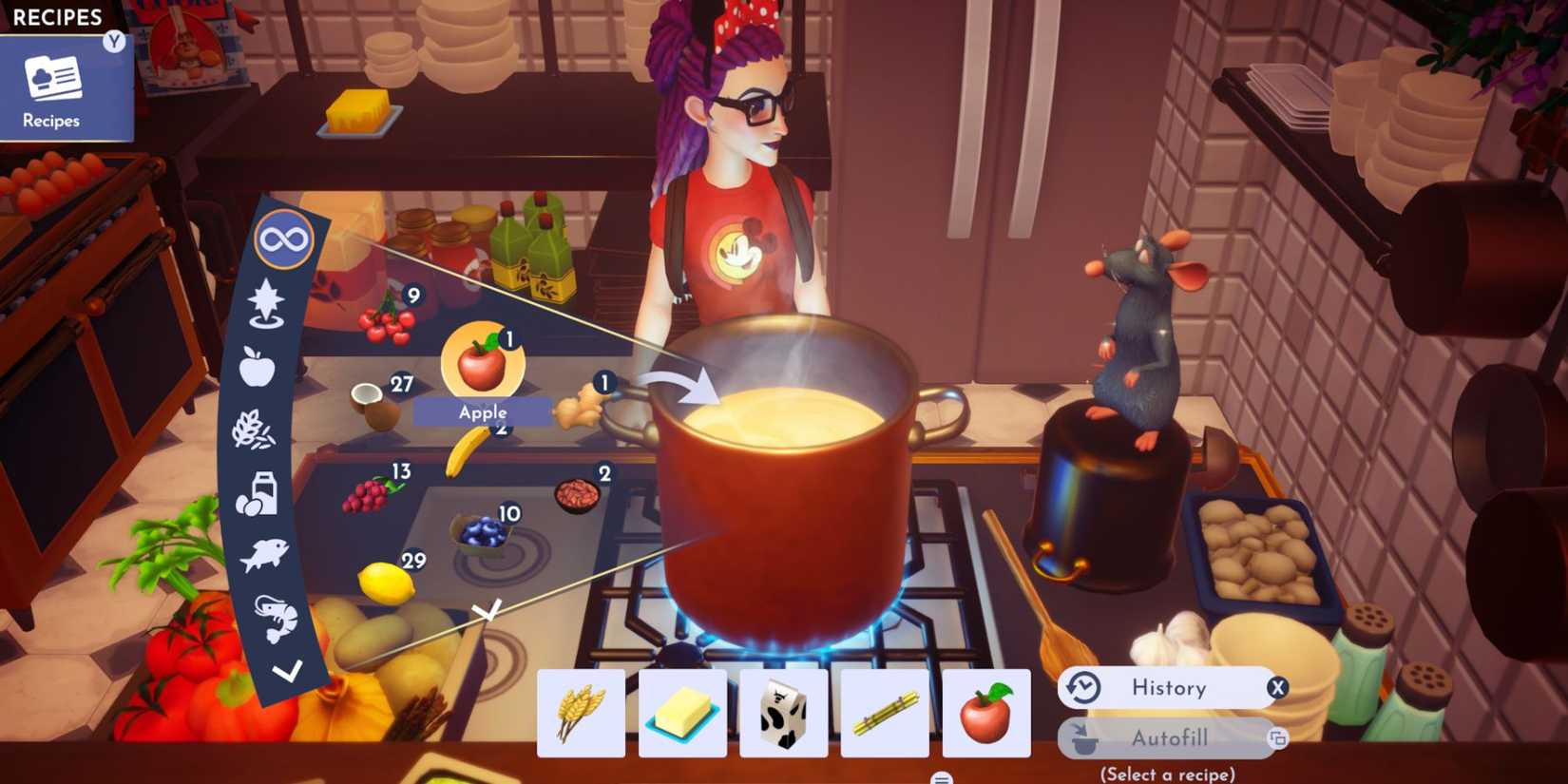 disney dreamlight valley minnie cupcake ingredients