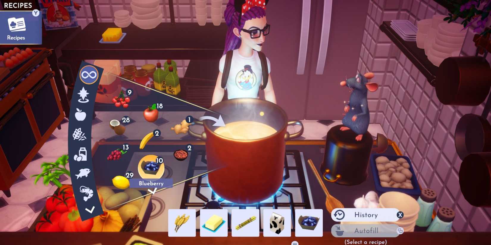 disney dreamlight valley stitch cupcake ingredients