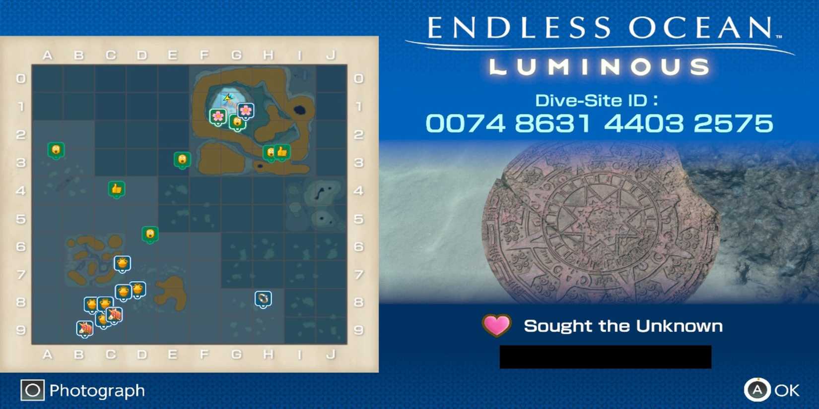 Dive-Site ID Endless Ocean Luminous