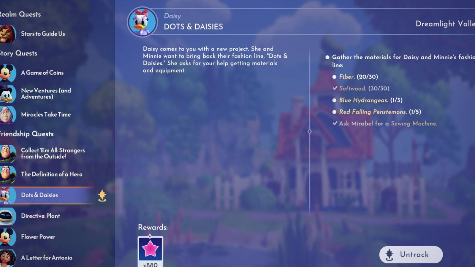 dots and daisies quest ddv