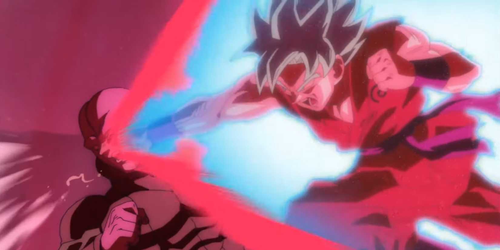 Goku using-super-saiyan-blue-kaio-ken-on hit