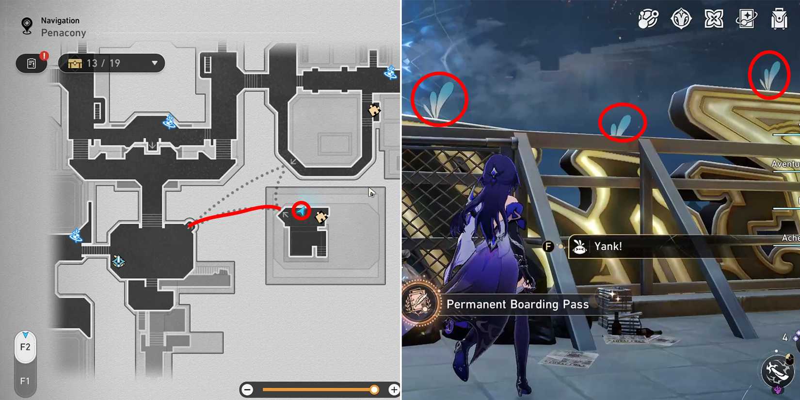 dreamflux reef origami bird location 13 in honkai star rail