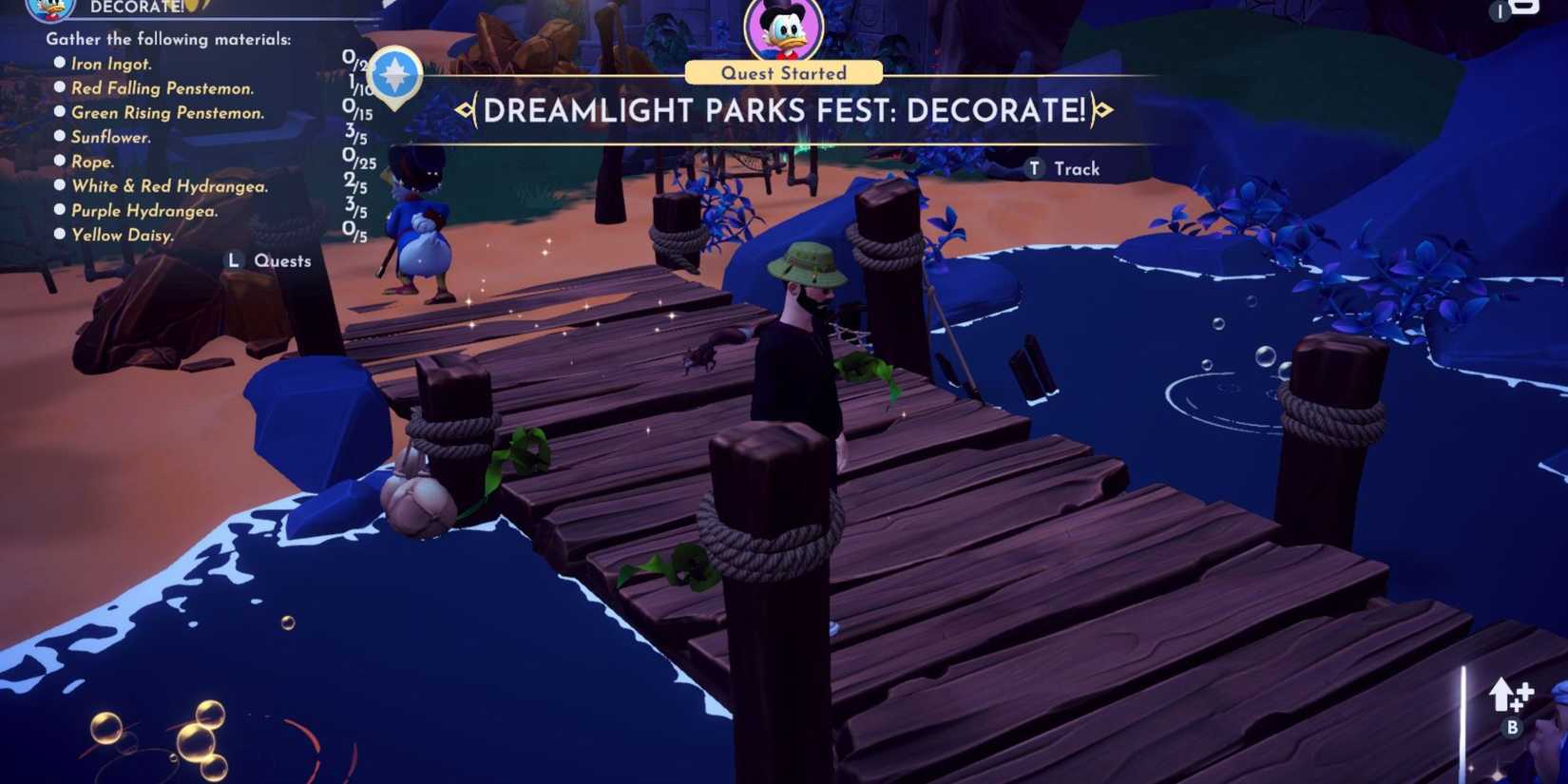 dreamlight parks fest decorate quest ddv