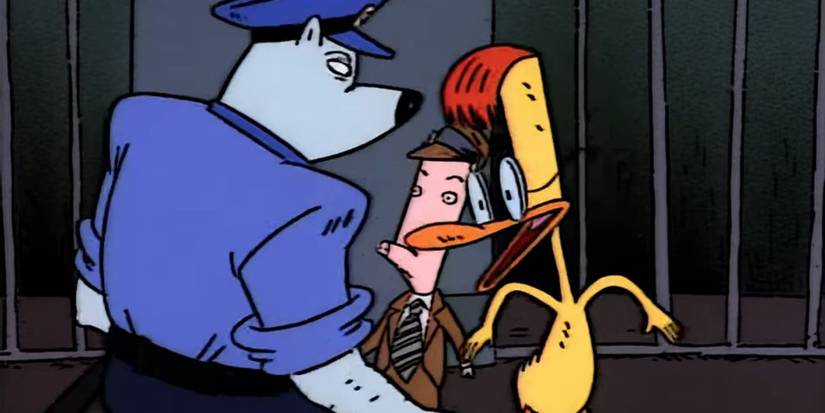 Duckman and Cornfed Talking To A Police Officer 