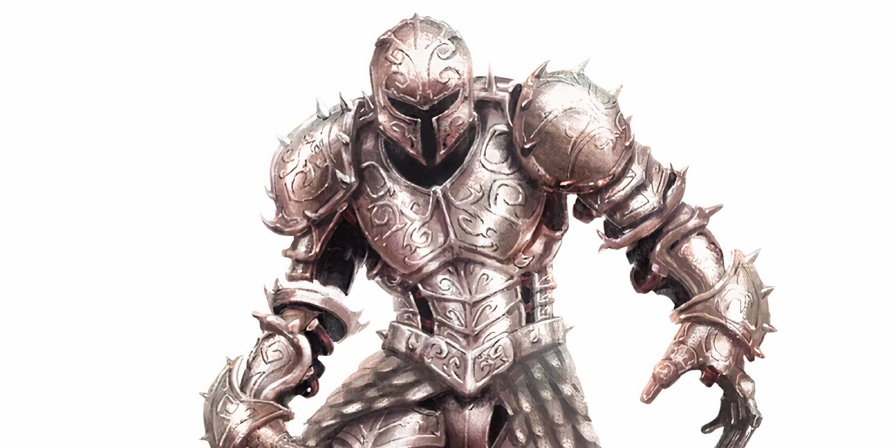 Dungeons and Dragons animated suit of armor assumes a menacing pose