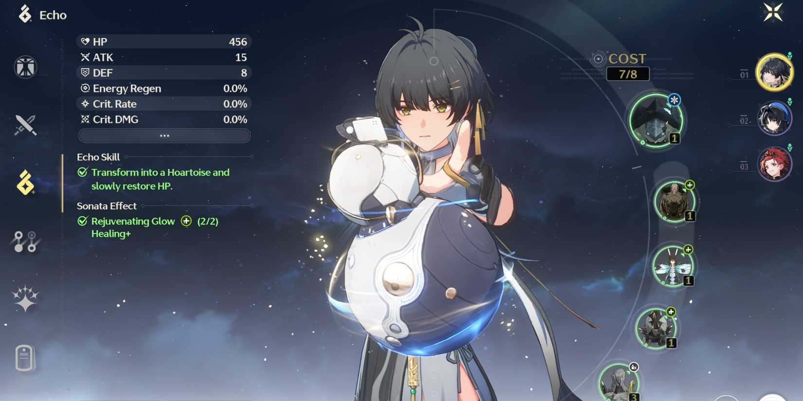 echoes equipped to rover in wuthering waves-1