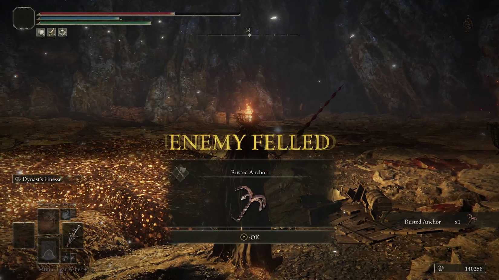 Elden Ring - Scaly Misbegotten boss defeated