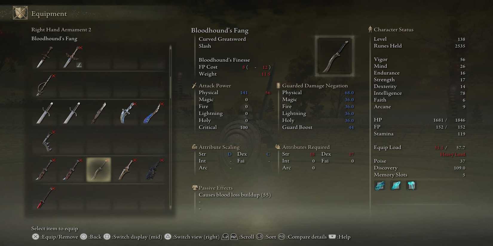 The Bloodhound's Fang In The Inventory 