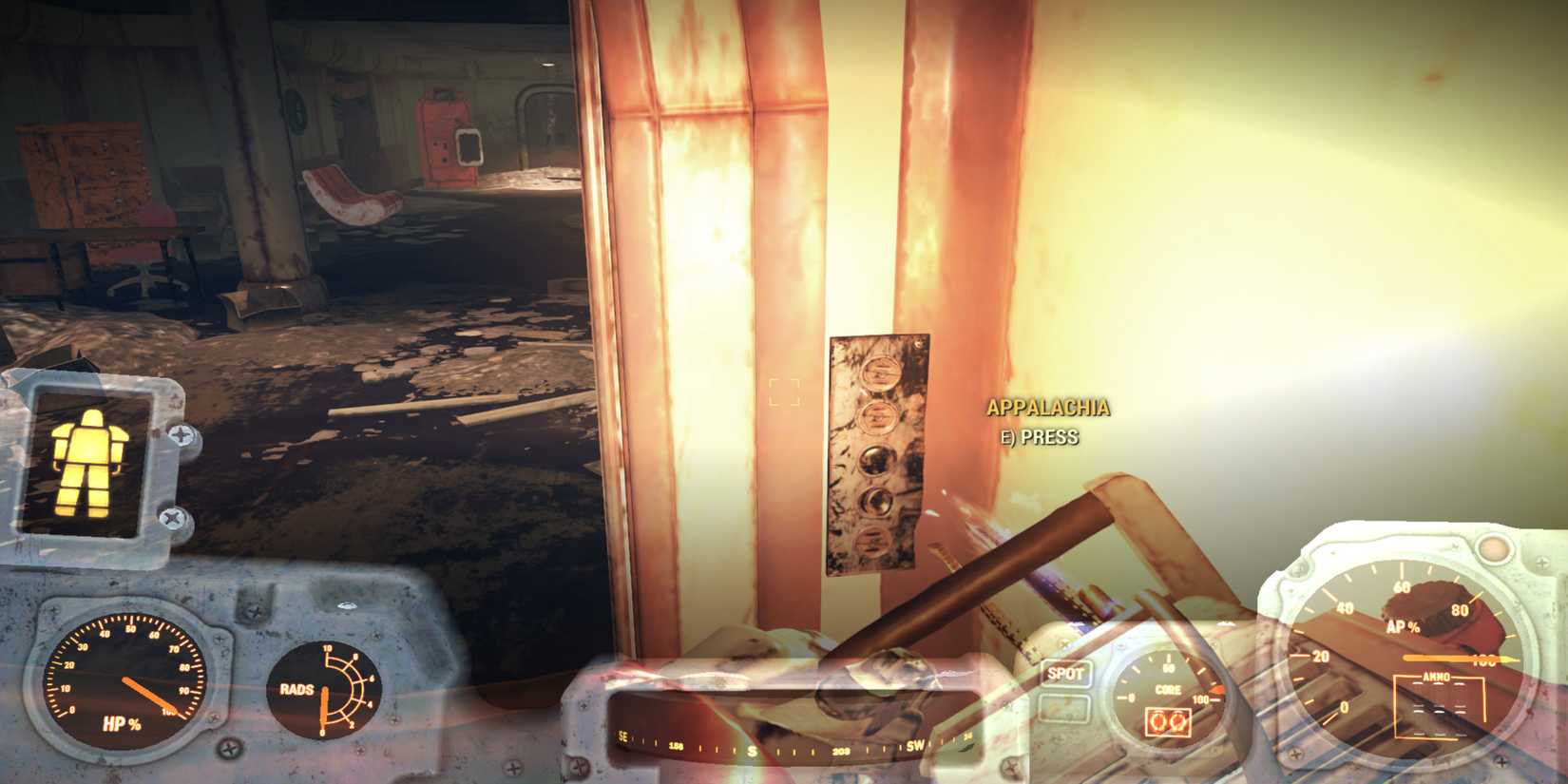 Using an elevator reach the roof of the Watoga Municipal Center in Fallout 76