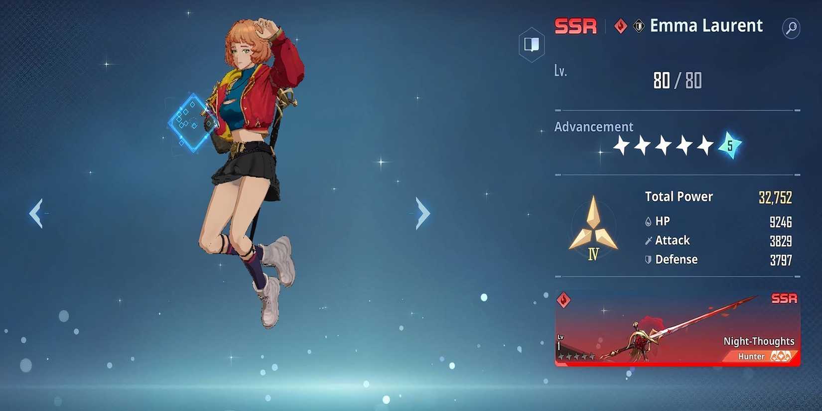 Emma Laurent jumping