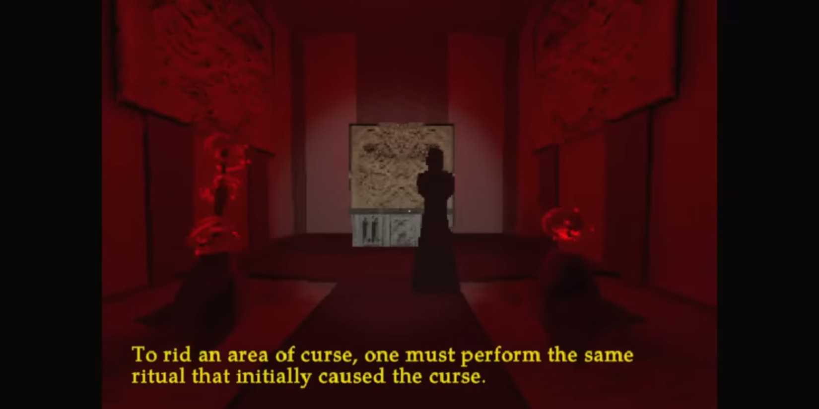 Employee of the Month figure talking about ritual dialogue