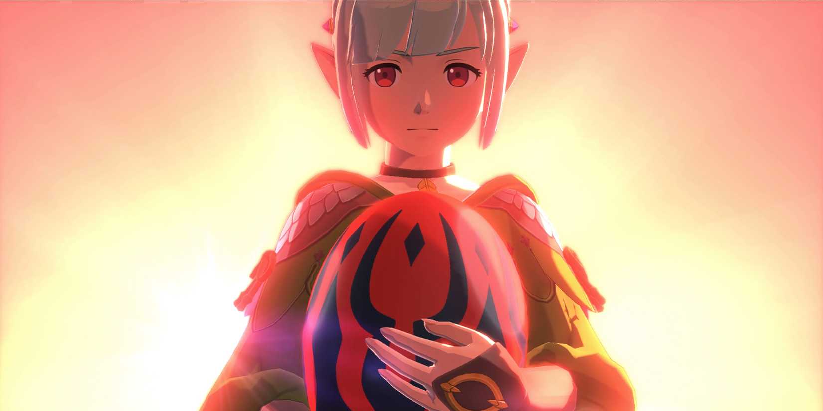 Ena holding egg in Monster Hunter Stories 2