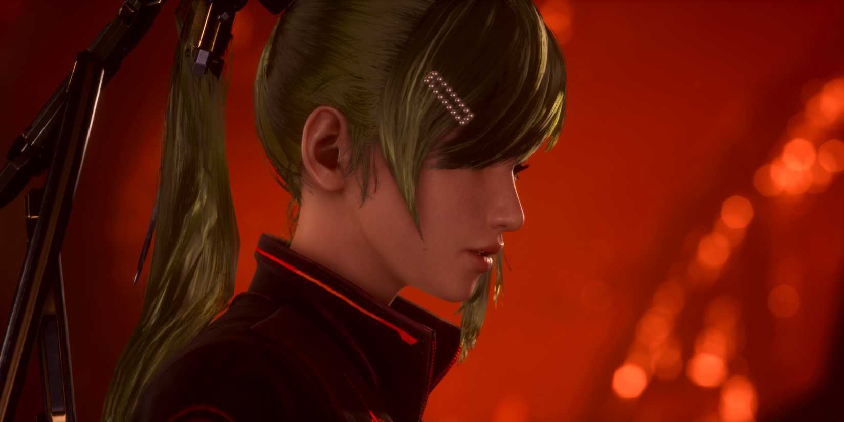 Eve from the side in Stellar Blade