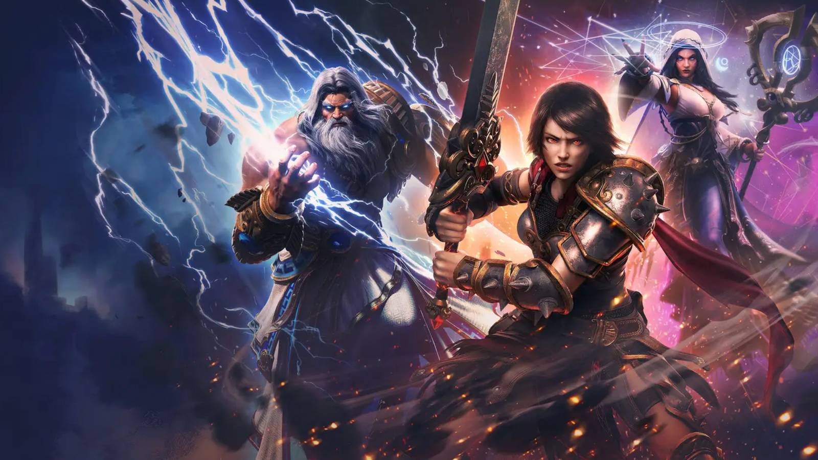 Zeus, Bellona, and Hecate from Smite 2