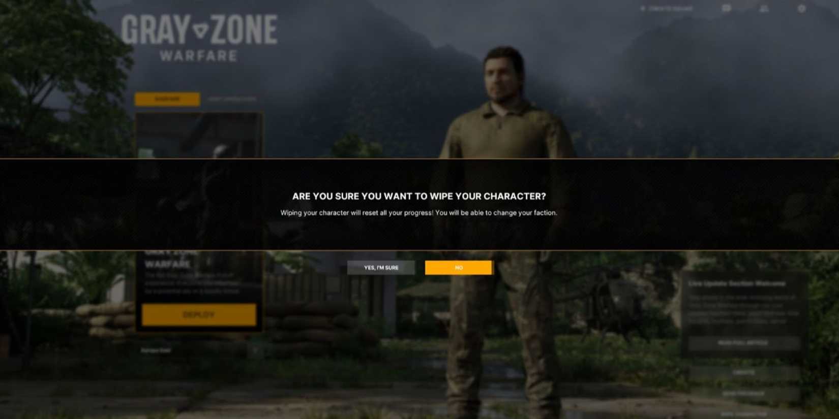 Gray Zone Warfare character