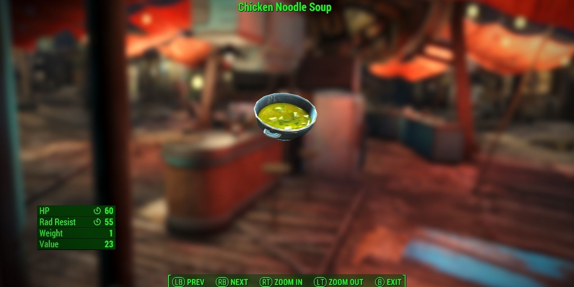 A Bowl Of Chicken Noodle Soup From Fallout 4's Add-On Far Harbor