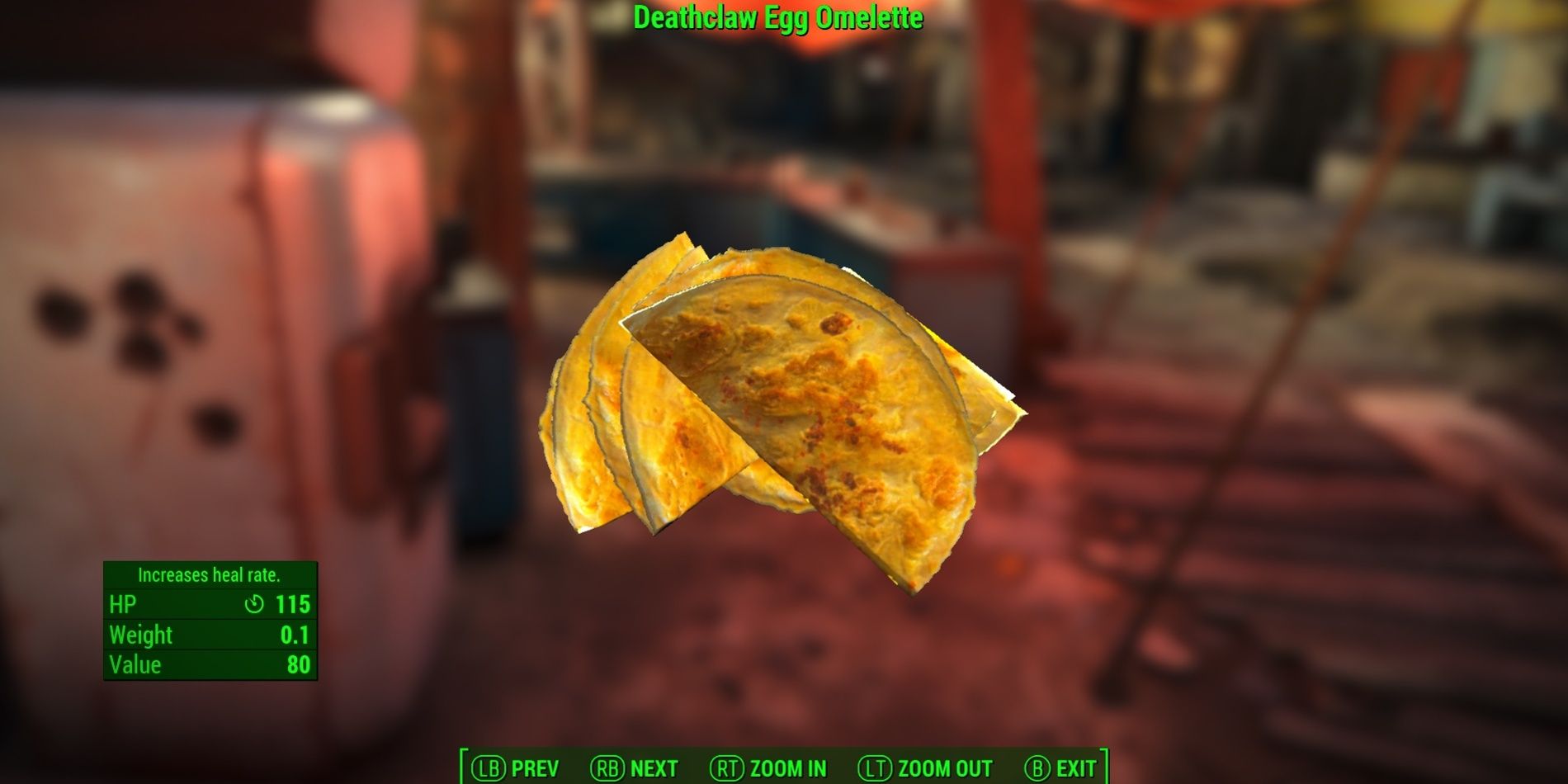 A Deathclaw Egg Omelette From Fallout 4