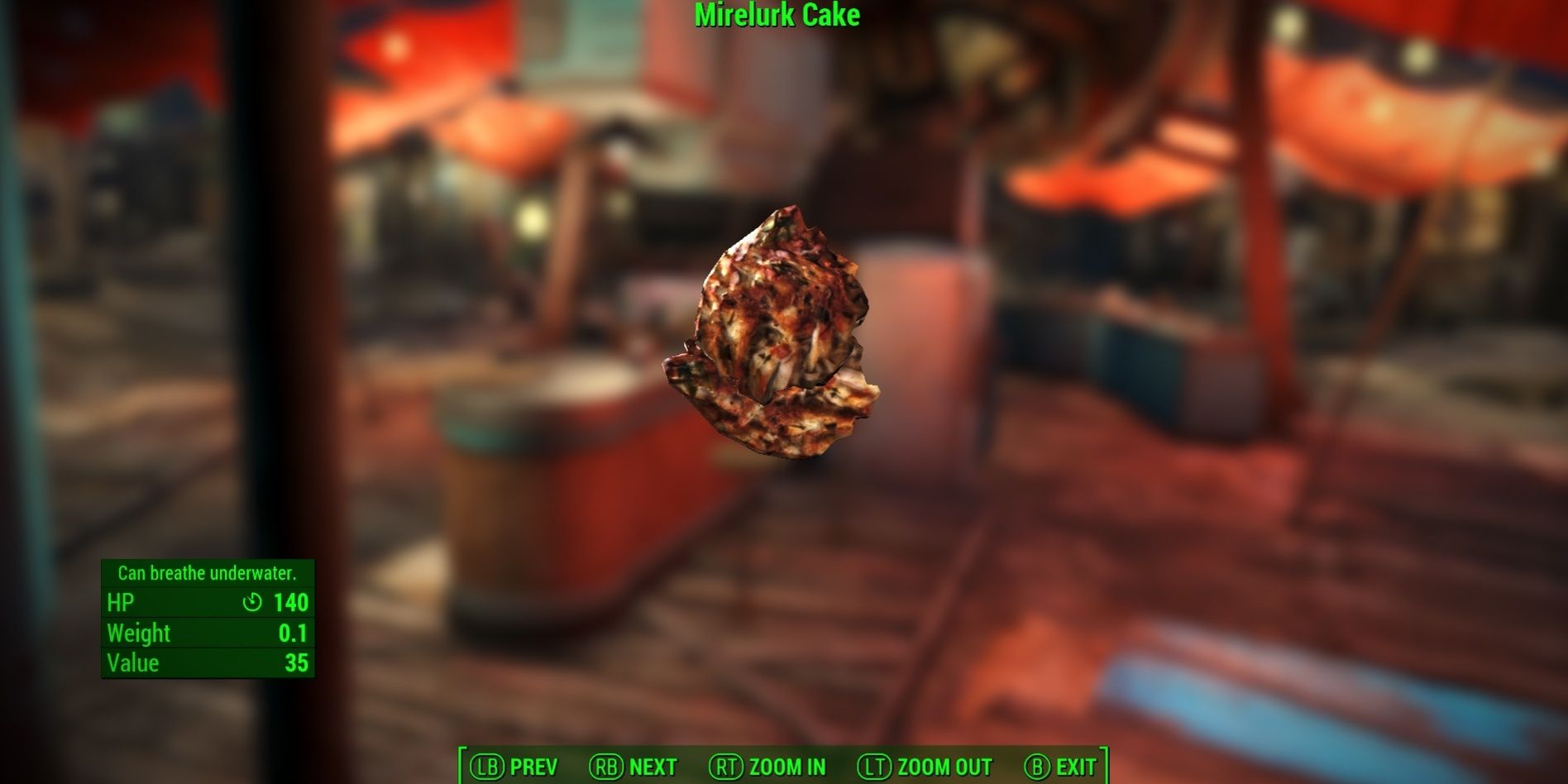 A Mirelurk Cake From Fallout 4