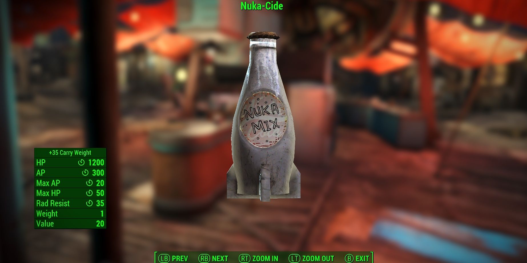 A Bottle Of Nuka-Cide From Fallout 4's Add-On Nuka-World