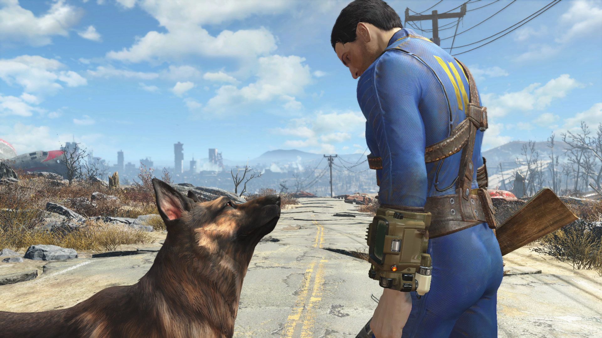 fallout 4 vault dweller and dogmeat