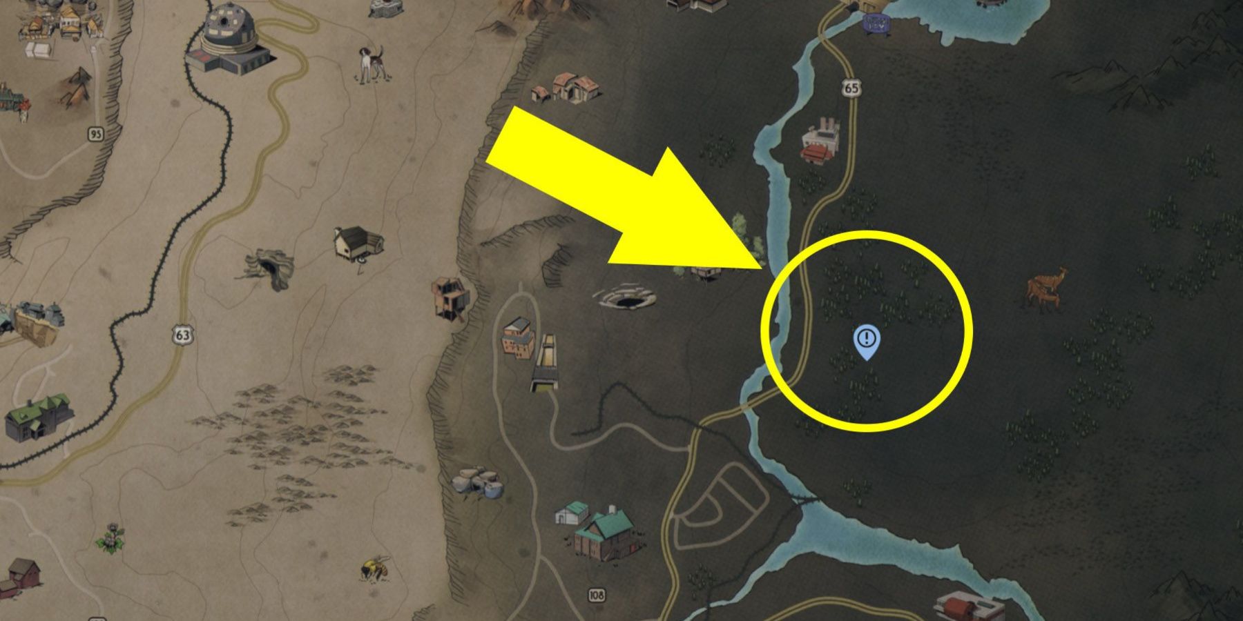 image showing the abandoned waste dump location in fallout 76