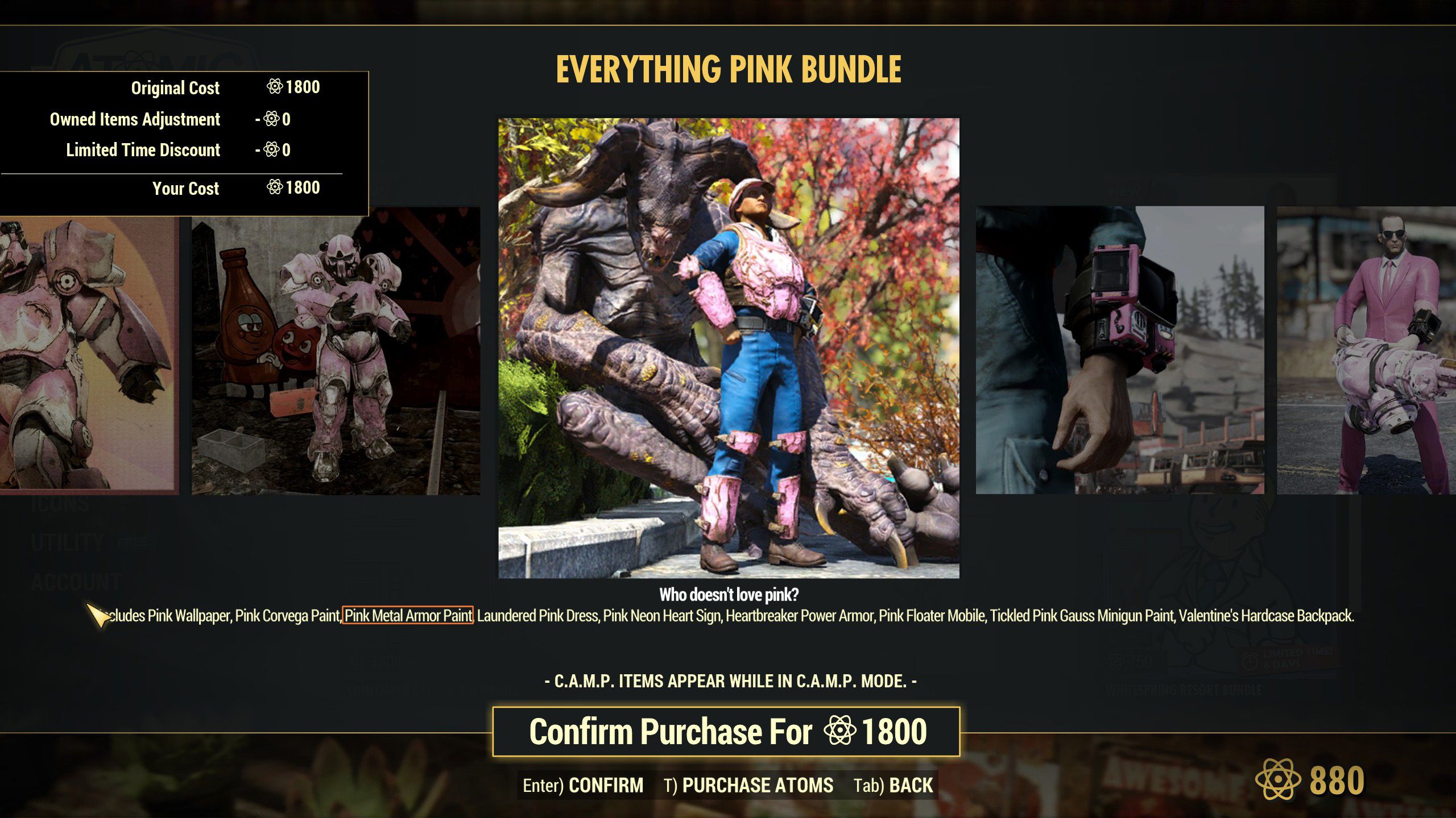 Fallout 76 Players Aren't Happy With the New Item Bundle