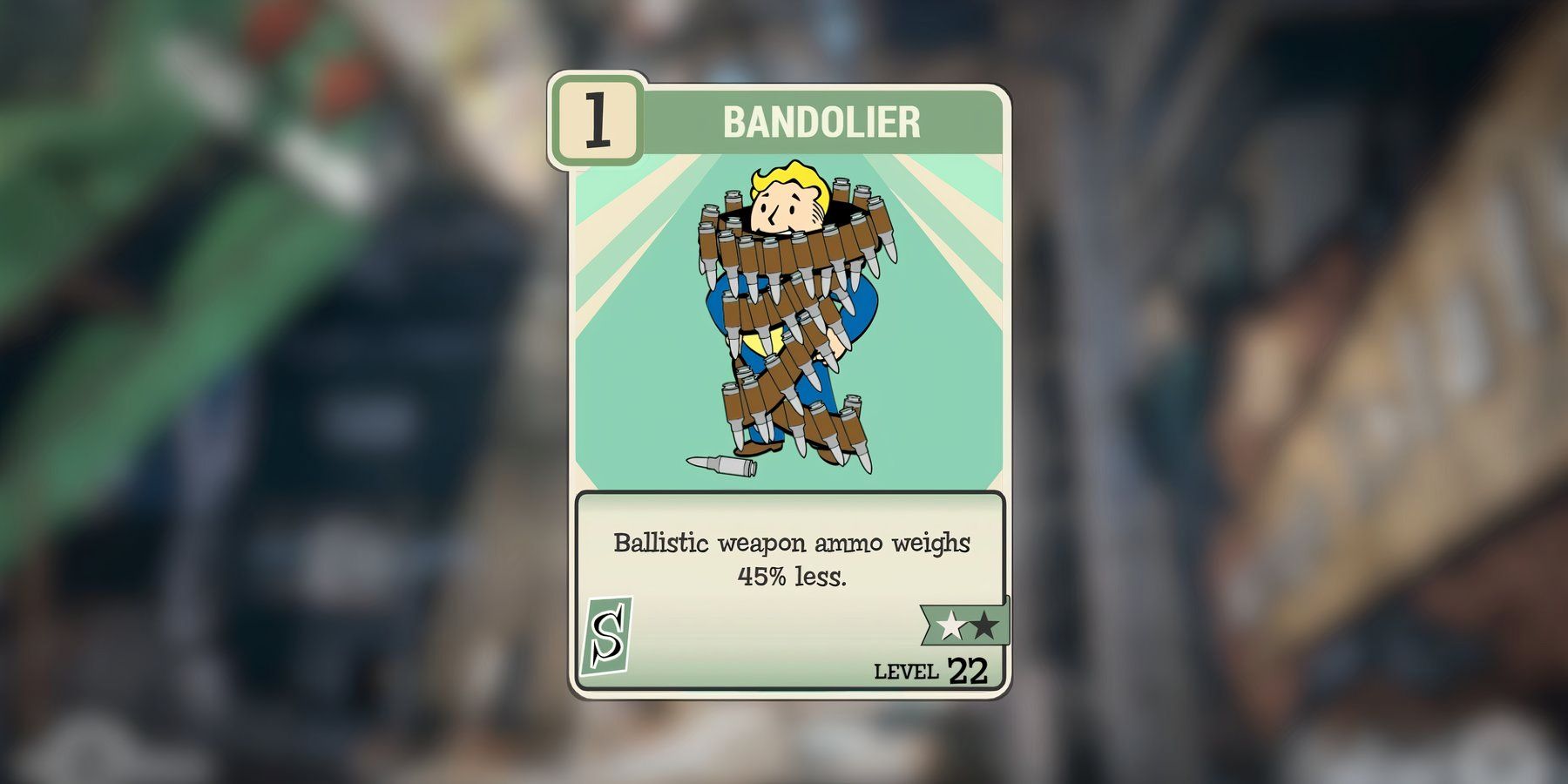 the bandolier perk card in fallout 76.