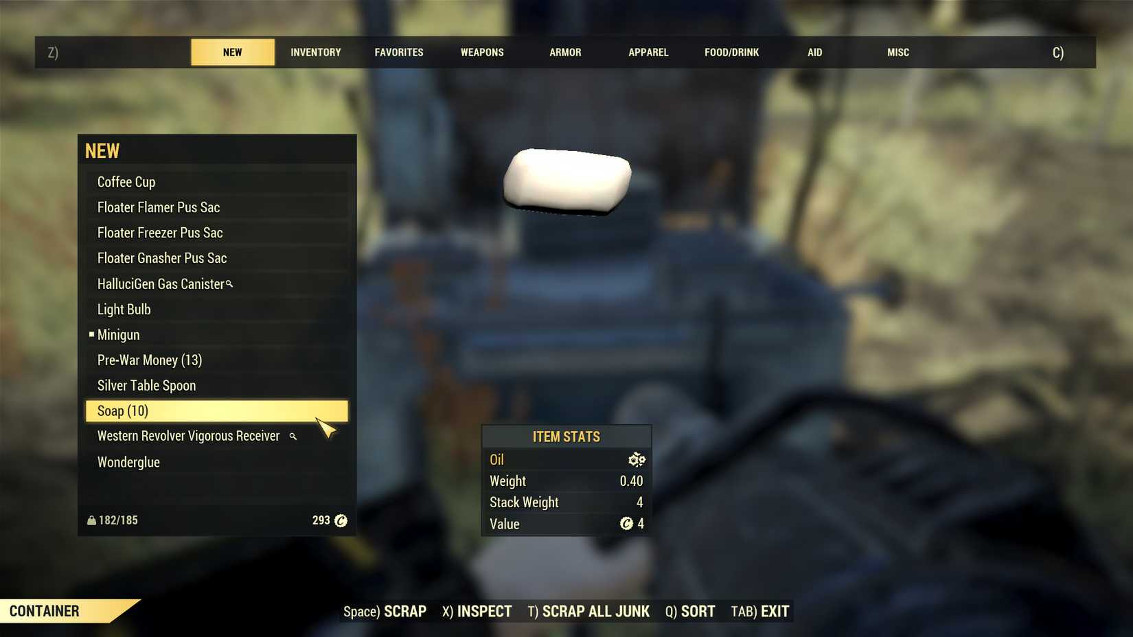 Image of some soap in Fallout 76