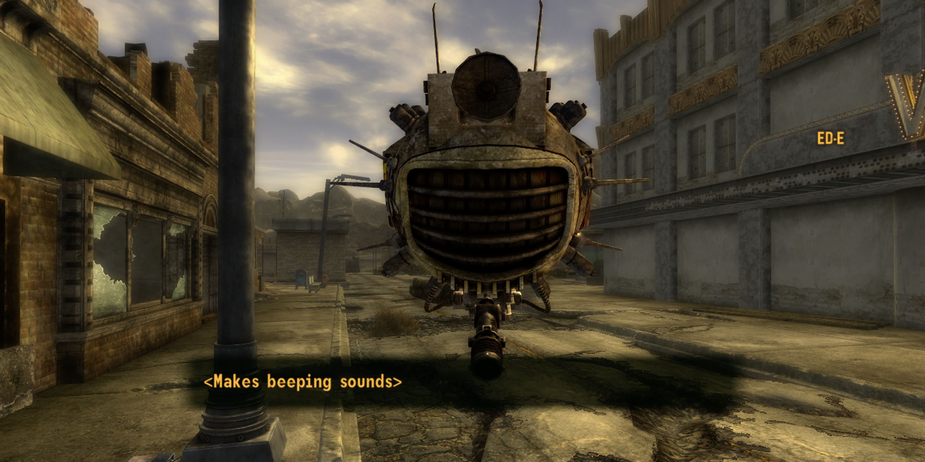 ED-E interacting with a player in Fallout: New Vegas