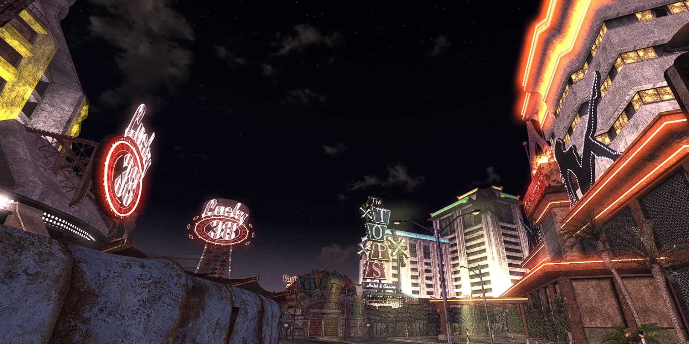 Fallout New Vegas Get To New Vegas City Skyline Casinos-1