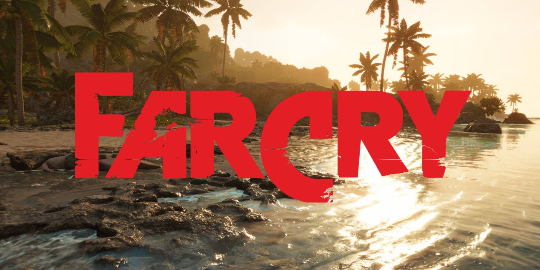 far-cry-7-logo-in-red-beach-shore-background