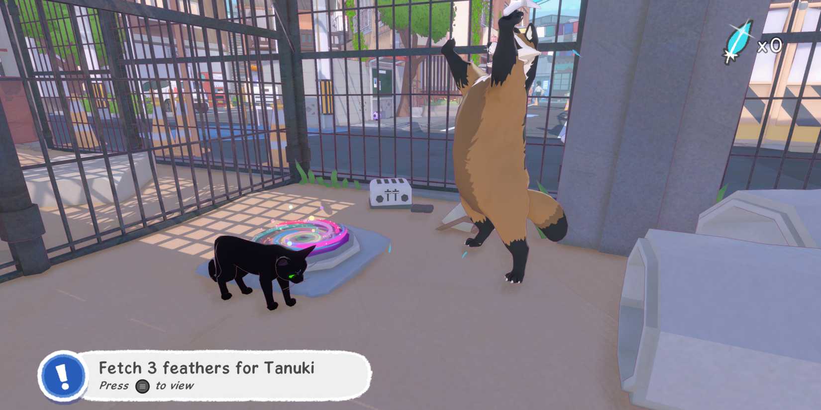 feather for tanuki little kitty big city