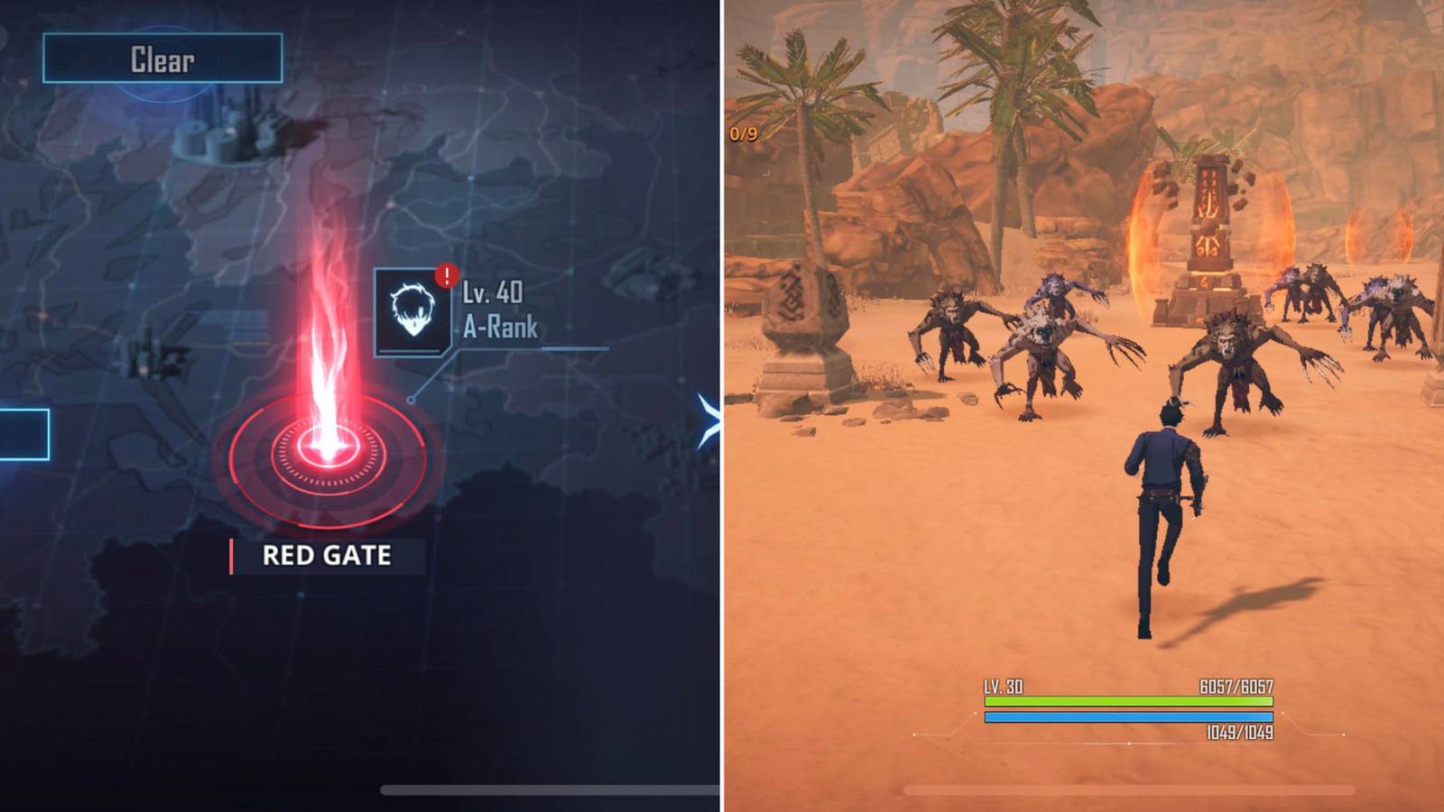 A Red Gate On The Map & Sung Jinwoo Clearing A Red Gate 